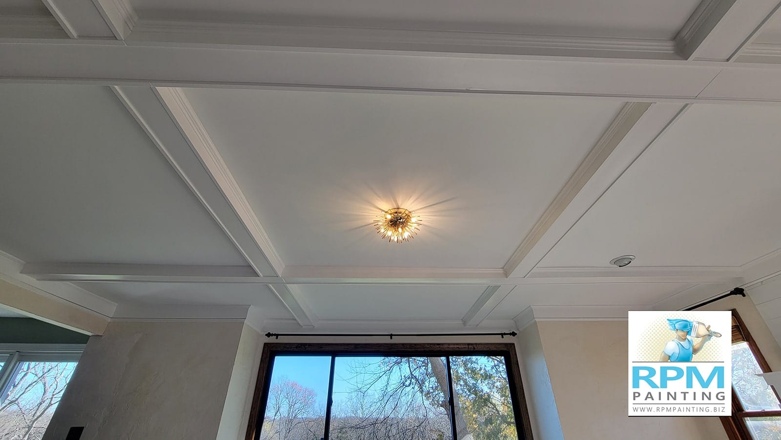 Popcorn Ceiling Removal and Ceiling Trim Upgrades with RPM Painting