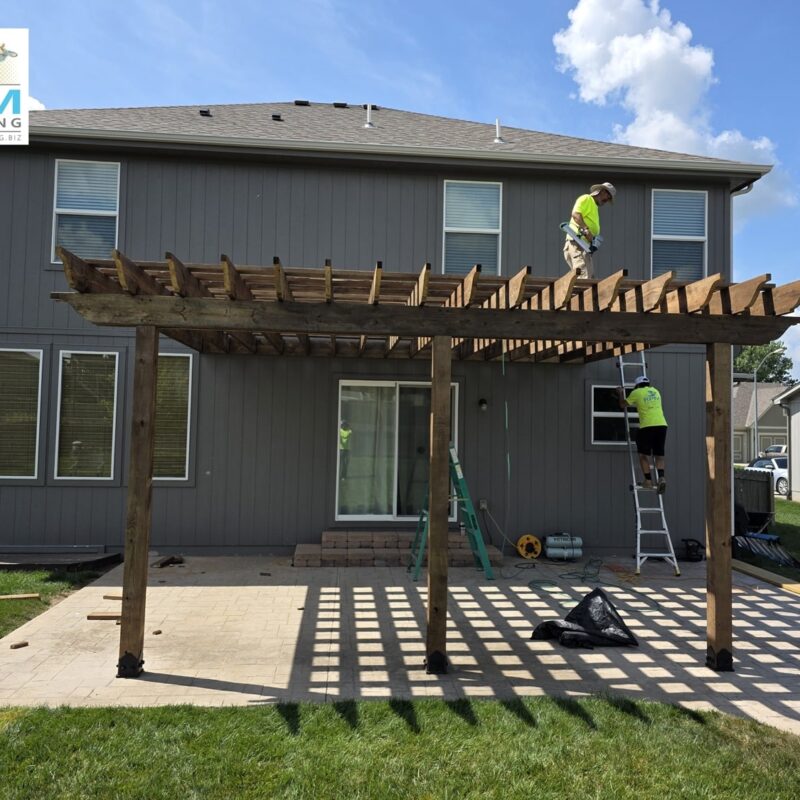 Custom Craftsman Pergola Construction
