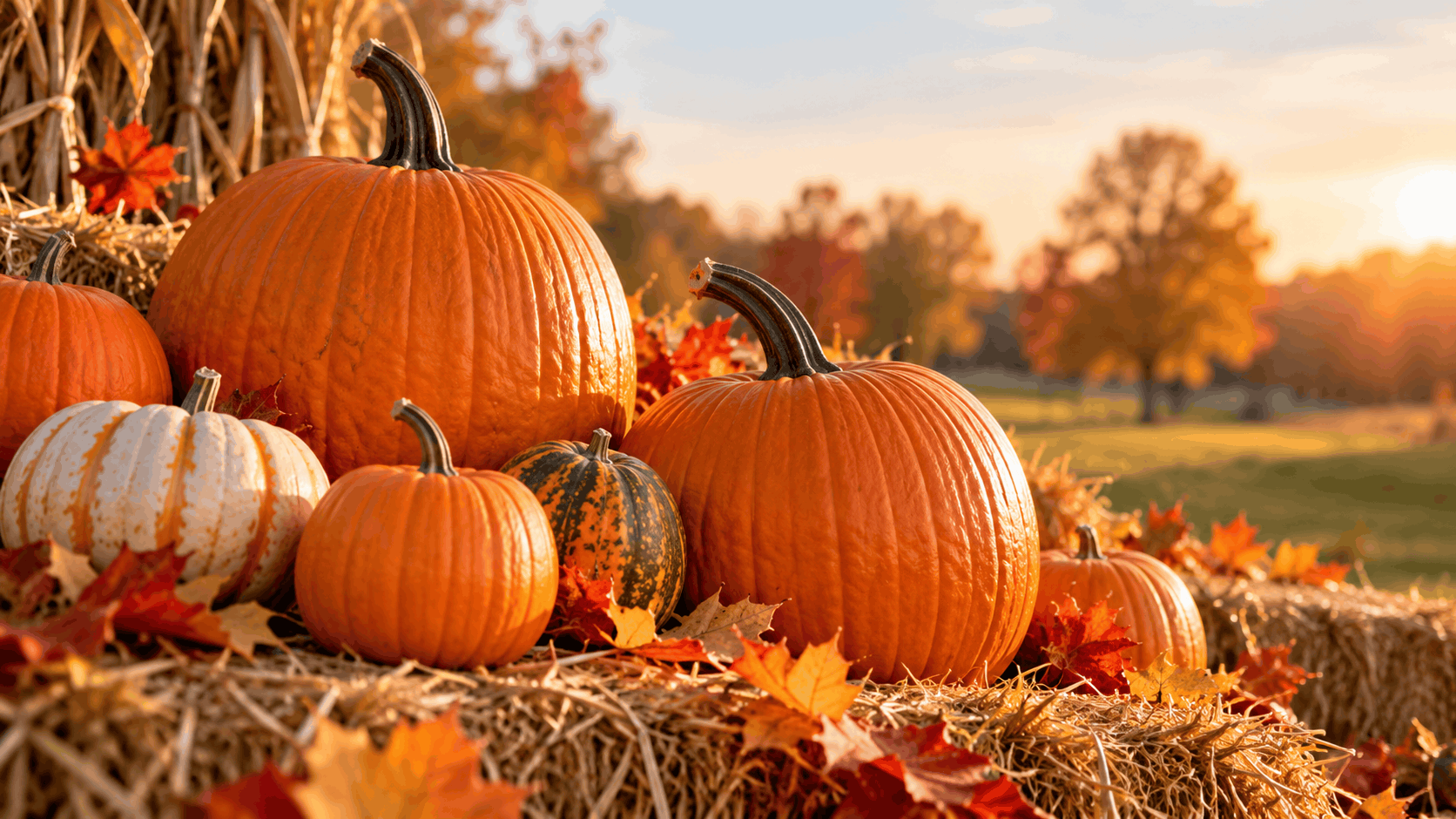 Golden Autumn Pumpkin